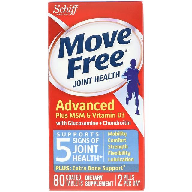 Schiff, Move Free, Salud de las articulaciones, 80 comprimidos recubiertos on Productcaster.