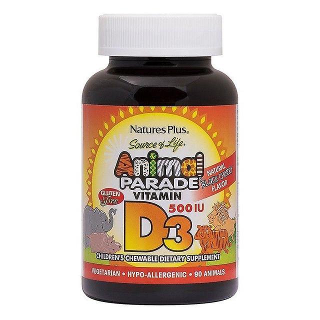 Nature's Plus Animal Parade Vitamin D3 500iu Chewables 90 (29950) on Productcaster.