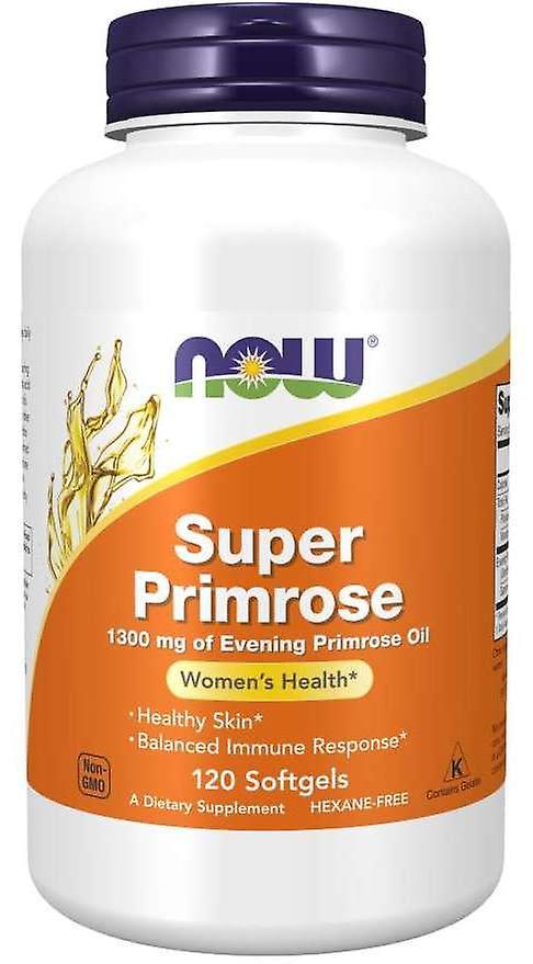 Now Foods Super Primrose 1300 mg 120 Capsules on Productcaster.