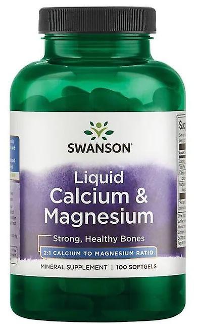 Swanson flydende calcium & magnesium 100 kapsler on Productcaster.