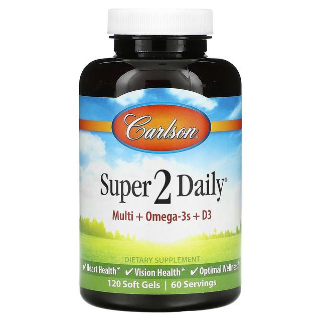 Carlson, Super 2 Daily, 120 Gel Morbidi on Productcaster.