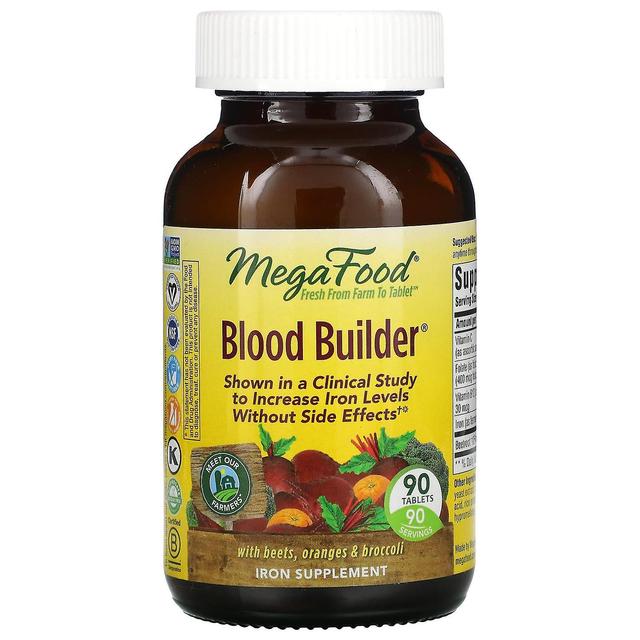 MegaFood, Construtor de Sangue, 90 Comprimidos on Productcaster.