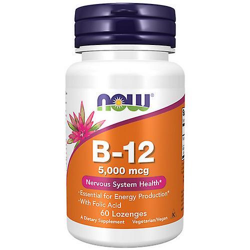 Now Foods Vitamin B-12,5000 mcg ,60 Tabs (Pack of 4) on Productcaster.