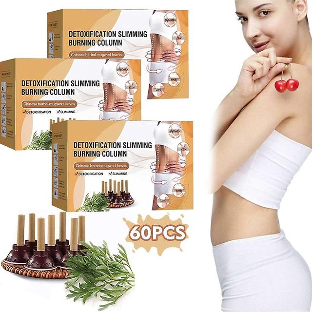 Zjrui Moxibustion Gathering Energy & Detoxification Slimming Burning Column,moxa Stick Acupuncture,portable Herbal Moxibustion 60 Pcs on Productcaster.