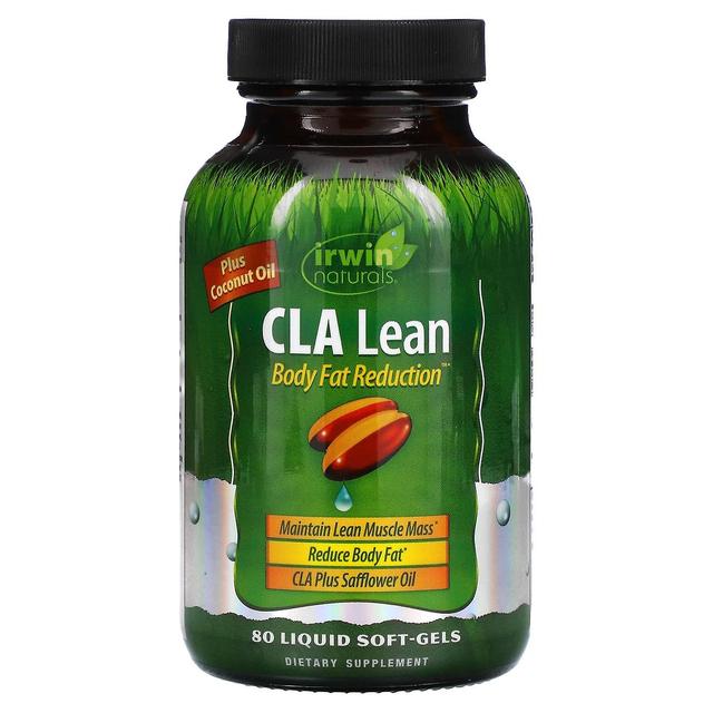 Irwin Naturals, CLA Lean, Kehon rasvan vähentäminen, 80 nestemäistä pehmeää geeliä on Productcaster.