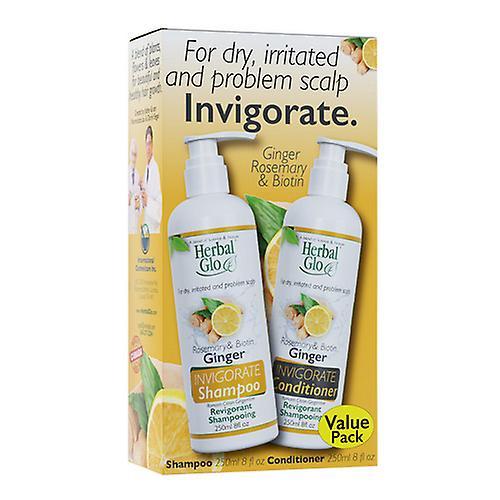 Herbal Glo Ginger INVIGORATE shampooing et revitalisant, 2 Count on Productcaster.