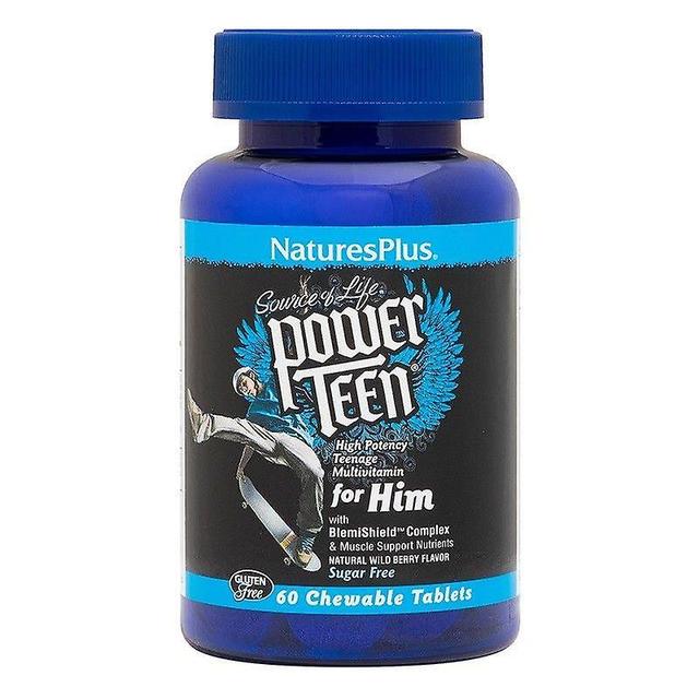 Nature's Plus Naturens plus magt teen for ham Chewable faner 60 (30002) on Productcaster.