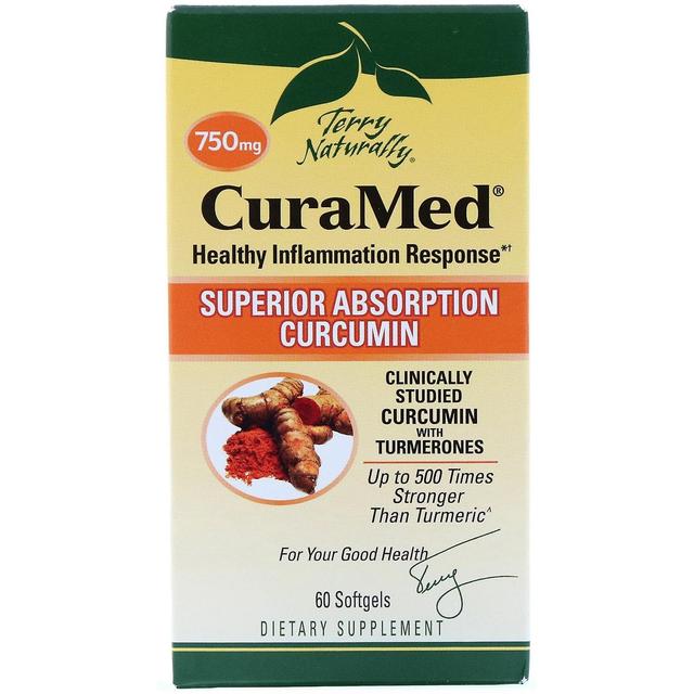 Terry Naturally Terry Natürlich, CuraMed, 750 mg, 60 Softgels on Productcaster.