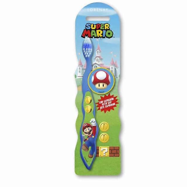 Super mario cartoon toothbrush with cap on Productcaster.