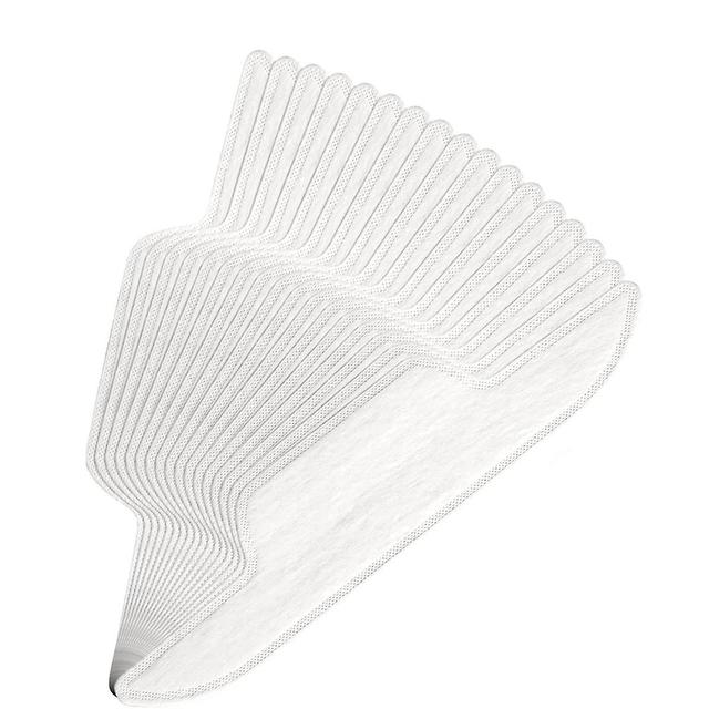 100 Pcs Hat Sweat Liner Golf Absorbent Sweat Pad Odor Soft Hat Sweat Protector Disposable Hard Hat White on Productcaster.