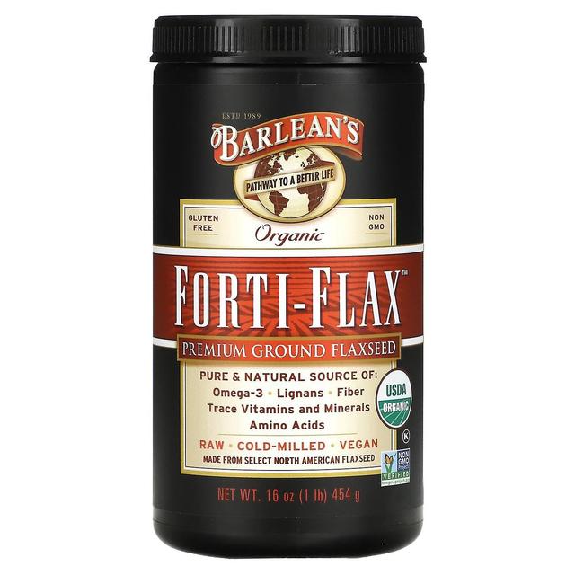 Barlean's, Forti-Linho Orgânico, Linhaça Moída Premium, 16 oz (454 g) on Productcaster.