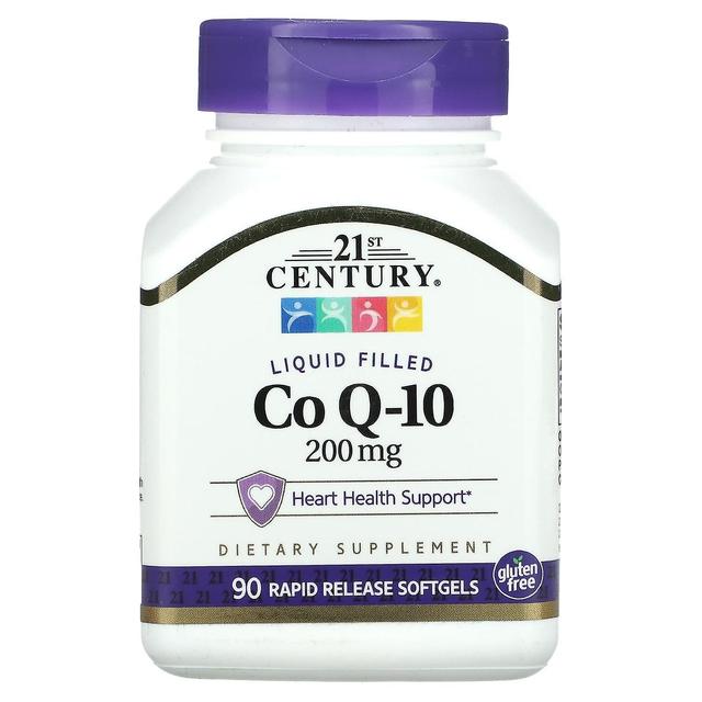 21st Century, Liquid Filled CoQ-10, 200 mg, 90 Rapid Release Softgels on Productcaster.