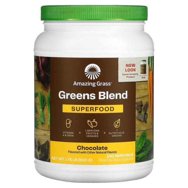 Amazing Grass Fantastisk græs, grøn blanding, superfood, chokolade, 1,76 lb (800 g) on Productcaster.