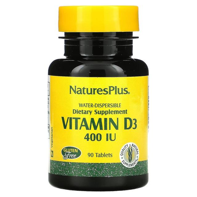 Nature's Plus NaturesPlus, Water-Dispersible Vitamin D3, 400 IU, 90 Tablets on Productcaster.