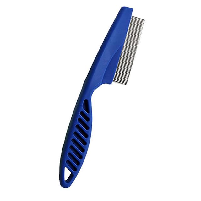 Pet Needle Comb Multifunctional Pet Flea Comb Professional Pet Grooming Massage Comb Blue on Productcaster.