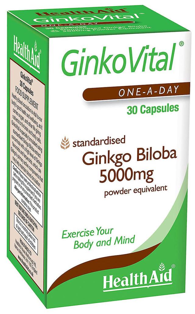 Health Aid Hälsostöd ginkgo vital 5000mg 30's on Productcaster.