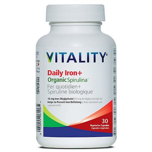 Vitality Products Inc. Vitality Products Inc. Daily Iron+Organic Spirulina ,30 VegCaps on Productcaster.