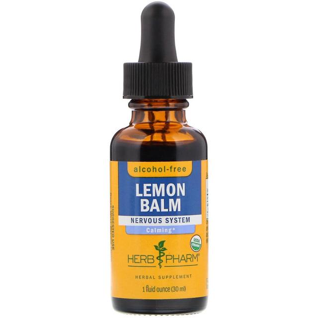 Herb Pharm, Lemon Balm, Alcohol-Free, 1 fl oz (30 ml) on Productcaster.