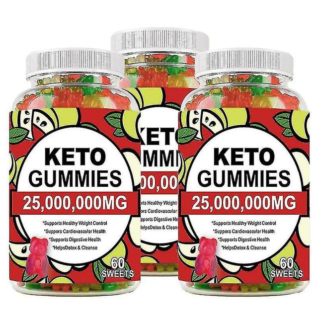 1-3bottle Ketone Slimming Gummies Apple Cider Vinegar Keto Bear Reduce Anxiety Stress hg.3.27 1BOTTLE on Productcaster.