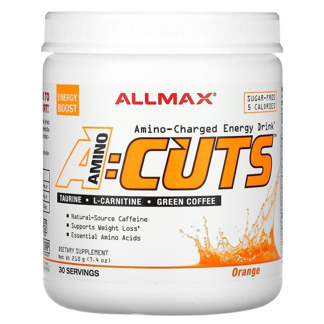 ALLMAX, ACUTS, Aminoladdad energidryck, Orange, 7.4 oz (210 g) on Productcaster.