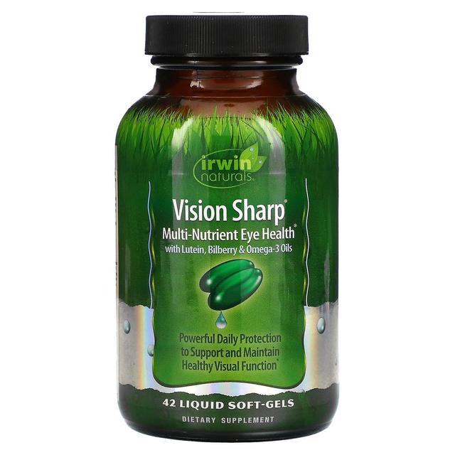 Irwin Naturals, Vision Sharp, Multi-Nutrient Eye Health, 42 flüssige Softgels on Productcaster.