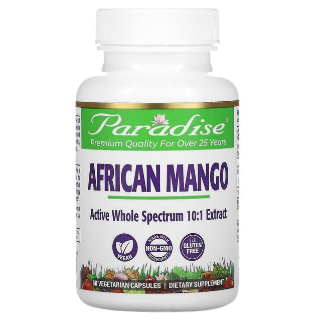 Paradise Herbs, African Mango, 60 Vegetarian Capsules on Productcaster.