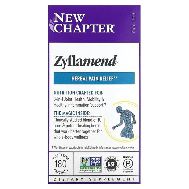 New Chapter, Zyflamend, 180 Vegetarian Capsules on Productcaster.