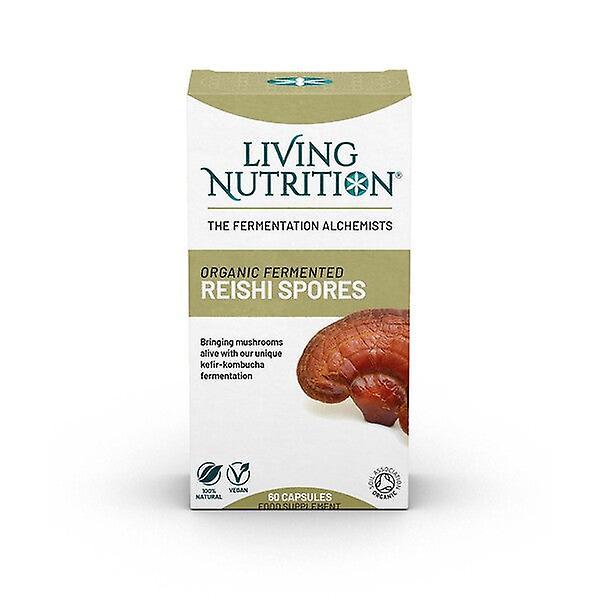 Living nutrition organic fermented reishi spores 60's on Productcaster.