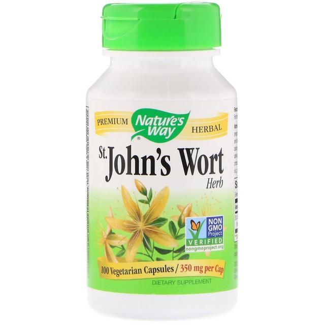 Nature's Way, St. John's Wort, Herb, 350 mg, 100 Vegetarische Capsules on Productcaster.