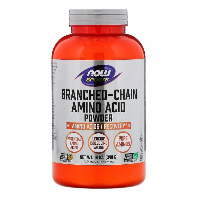 NOW Foods Agora Alimentos, Esportes, Aminoácido de Cadeia Ramificada, 12 oz (340 g) on Productcaster.