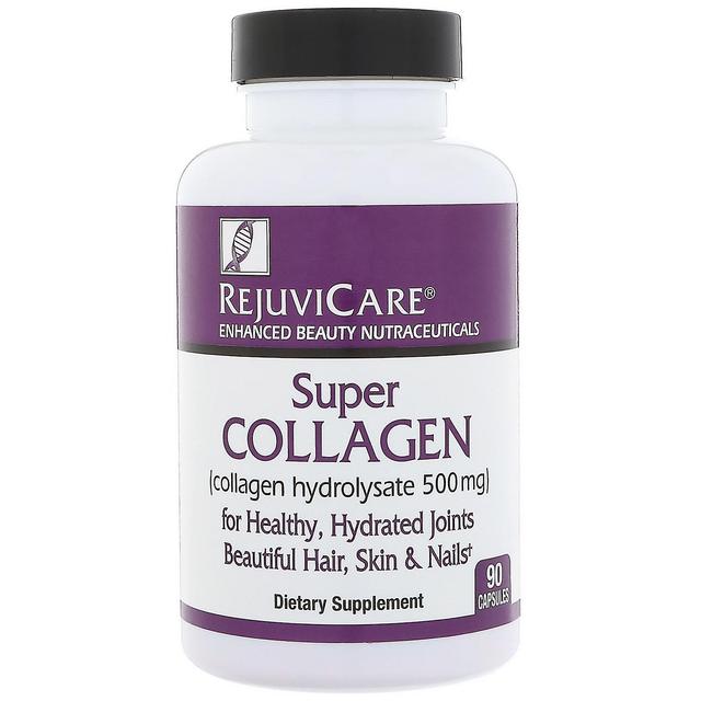 Rejuvicare, Super Kollagen, Kollagen hydrolysat, 500 mg, 90 kapslar on Productcaster.