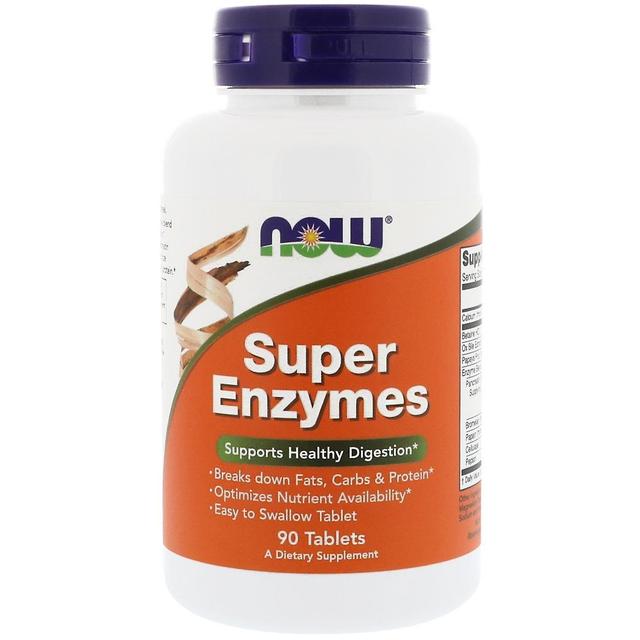 Now Foods, Super Enzymes, 90 Tablets on Productcaster.