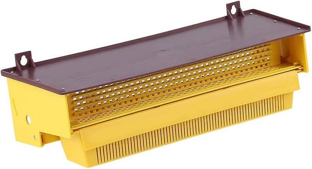 Pièges à pollen en plastique d’apiculture pour ruches d’abeilles 10 cadre Trappe en plastique jaune avec plateau de pollen ventilé amovible Collect... on Productcaster.