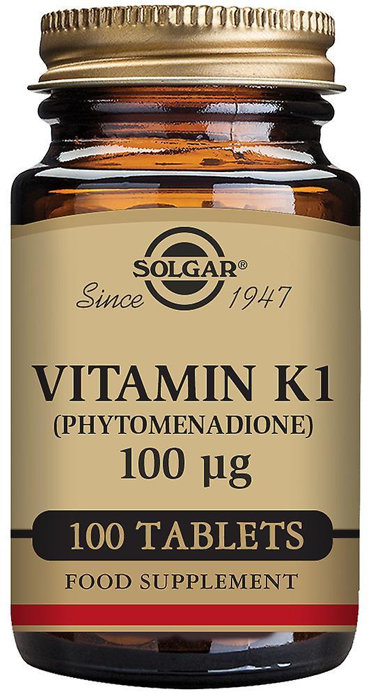 Solgar Natural Vitamin K 100 mcg 100 Tablets on Productcaster.