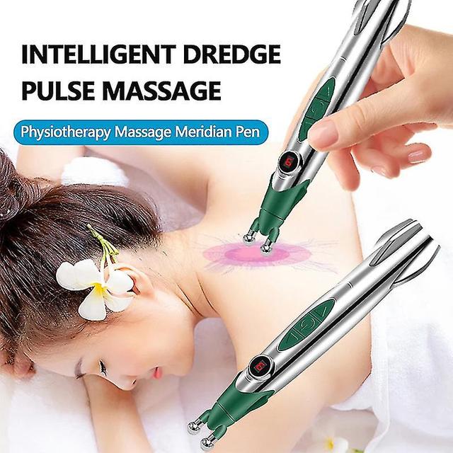 Stimulator Acupoint Massager Pen Pain Relief Meridian Energy Pulse Massage Pen on Productcaster.