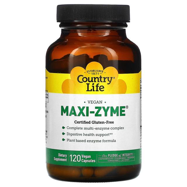 Country Life, Maxi-Zyme, 120 capsule vegane on Productcaster.