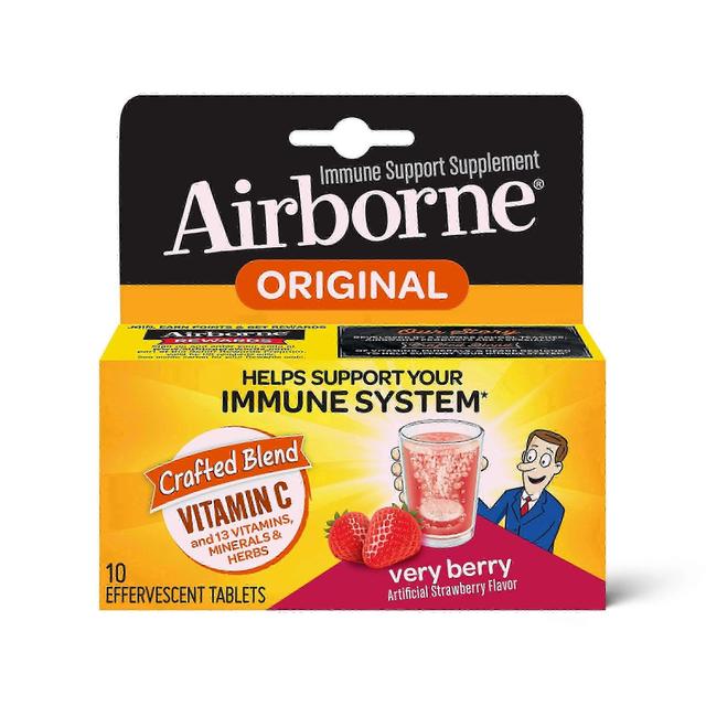 Airborne Zerstreute Immune Unterstützung Brausetabletten, sehr Berry 10 ea on Productcaster.