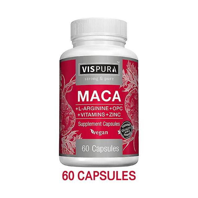 Vorallme Maca Root kapslar, vitamin B6 + B12, L-arginin, hjälper till att bekämpa trötthet, förbättra prestanda & öka immunförsvaret, unisex 60 cap... on Productcaster.