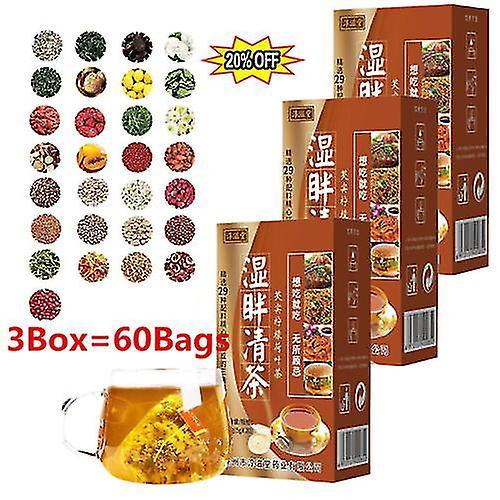 3x 29 Flavor Liver Care Tea Health Liver Care Tea Dampness Removing Slimming Tea on Productcaster.