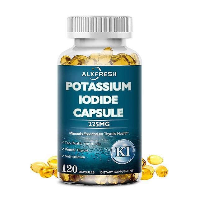 Eccpp 5x Potassium Iodide Supplement 225 Mg Dietary Thyroid Support Protectant Ki Iodine Tablets Vitamin Optimum Potassium 1X Bottle 60pcs on Productcaster.