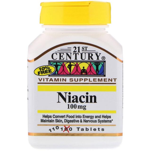 21st Century 21. Jahrhundert, Niacin, 100 mg, 110 Tabletten on Productcaster.