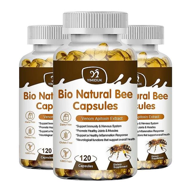 Sofirn Bio Natural Bee Capsules Support Immunity & Nervous System Promote Healthy Joints & Musdes Joint Pain Capsules Relieve Arthritis 3 Bottles 6... on Productcaster.