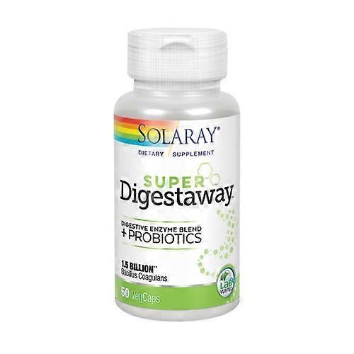 Solaray Super Digestaway + Probiotics, 60 Veg Caps (Pack of 1) on Productcaster.