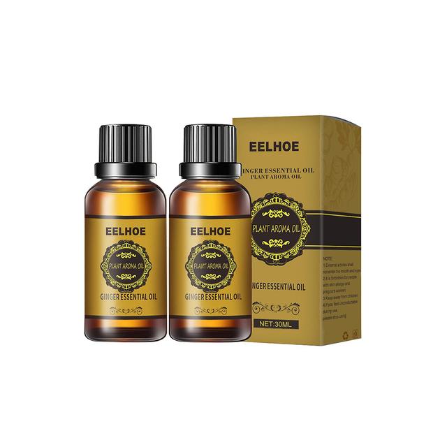 2pc 30ml Belly Drainage Ginger Oil, Ginger Oil,lymphatic Drainage Ginger Oil,natural Drainage Ginger Oil Essential Relax Massager Liquid,anti Aging Gi on Productcaster.