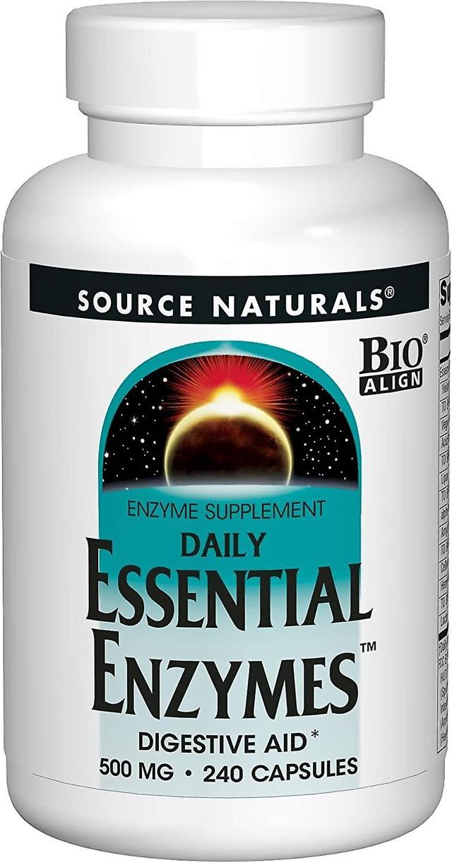 Source Naturals Essential Daily Enzymes 500mg 240 Capsules on Productcaster.