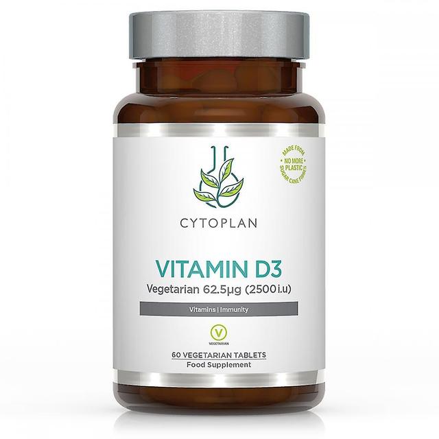 Cytoplan D3-vitamiini kasvissyöjä 62.5ug 60's on Productcaster.