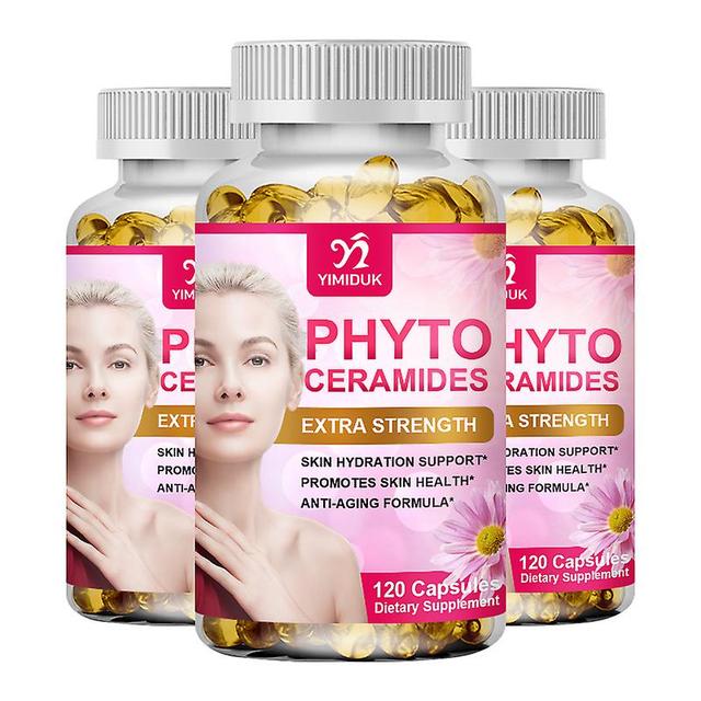 Vorallme Phytoceramides Capsules Natural Anti-aging Skin & Hair Vitamins For Collagen Boost & Rejuvenation Vitamins A, C, D, E Capsules 3 Bottles 1... on Productcaster.