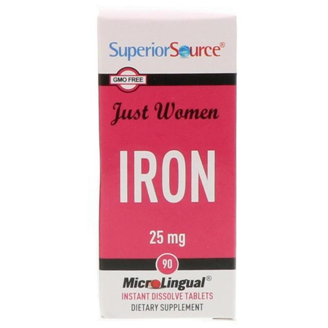 Superior Source, Just Women, Iron, 25 mg, 90 Microlingual Instant Dissolve Table on Productcaster.