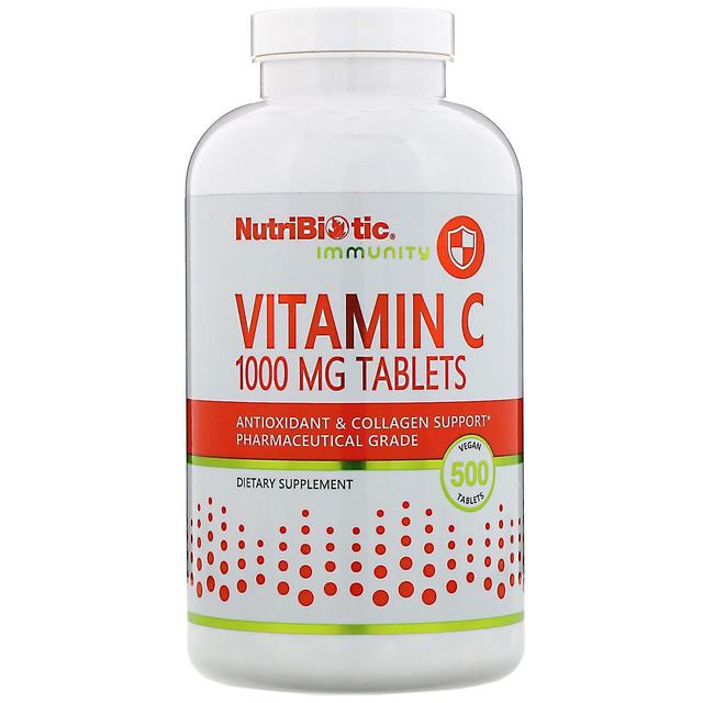 NutriBiotic, Immunitet, C-vitamin, 1,000 mg, 500 Vegan tabletter on Productcaster.