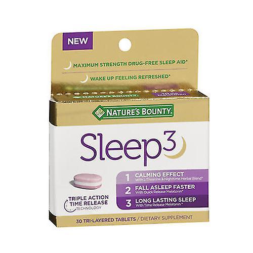 Natures Bounty Nature's Bounty Sleep3 Tri-Layered Tablets, 30 Tabs (Pack of 4) on Productcaster.